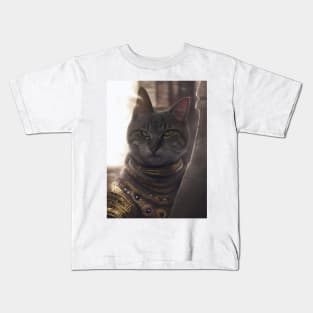 Mystic Mage Cat: Erick Kids T-Shirt